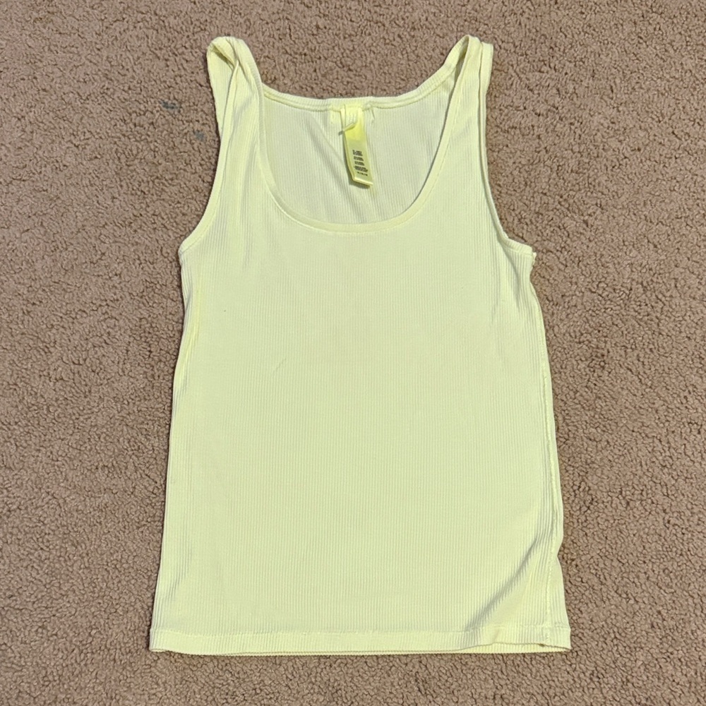 SKIMS Light Yellow Tank Top